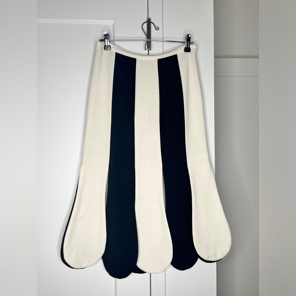 Victoria Beckham for Target midi black and white skirt